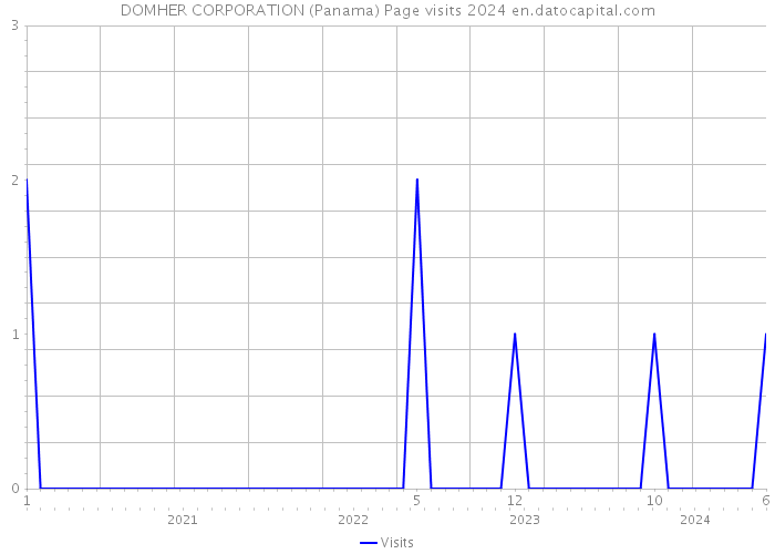 DOMHER CORPORATION (Panama) Page visits 2024 