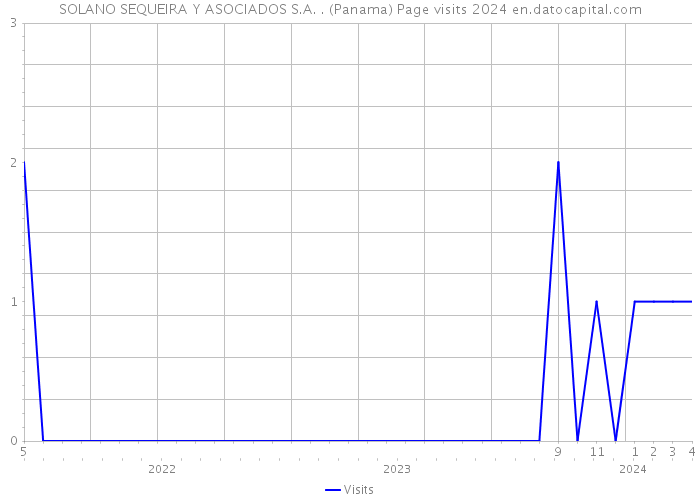 SOLANO SEQUEIRA Y ASOCIADOS S.A. . (Panama) Page visits 2024 