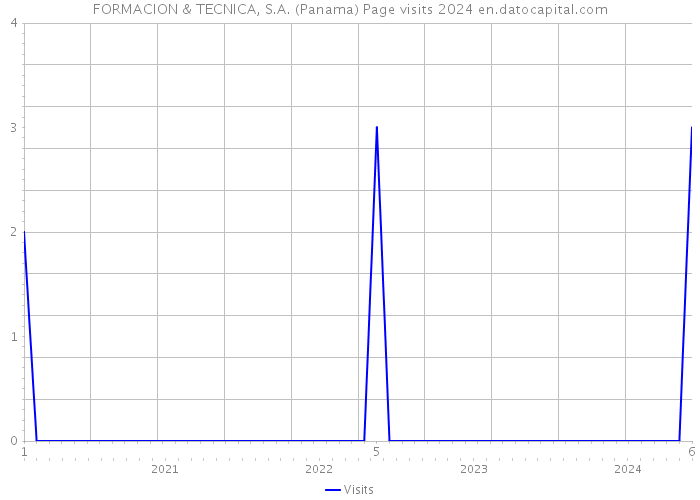 FORMACION & TECNICA, S.A. (Panama) Page visits 2024 
