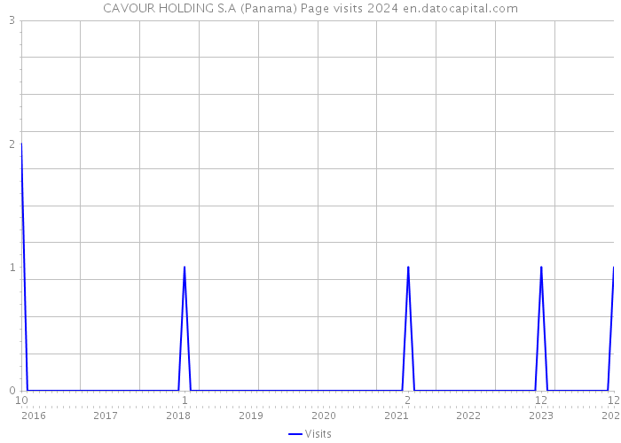 CAVOUR HOLDING S.A (Panama) Page visits 2024 