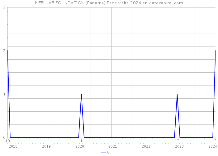 NEBULAE FOUNDATION (Panama) Page visits 2024 