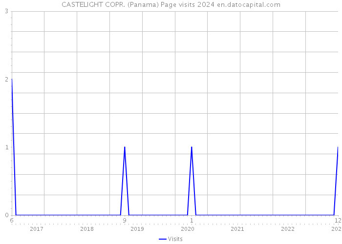 CASTELIGHT COPR. (Panama) Page visits 2024 