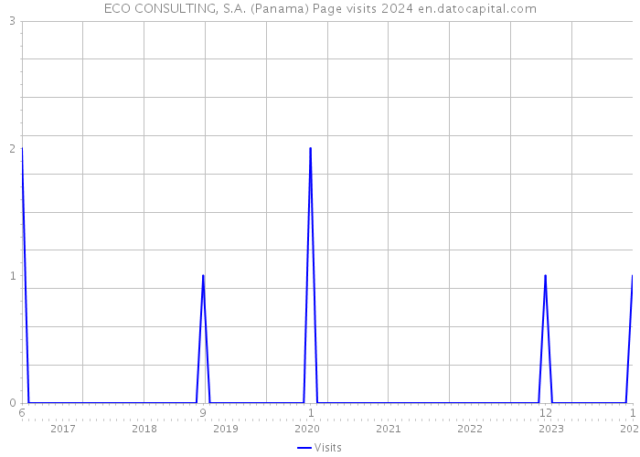 ECO CONSULTING, S.A. (Panama) Page visits 2024 