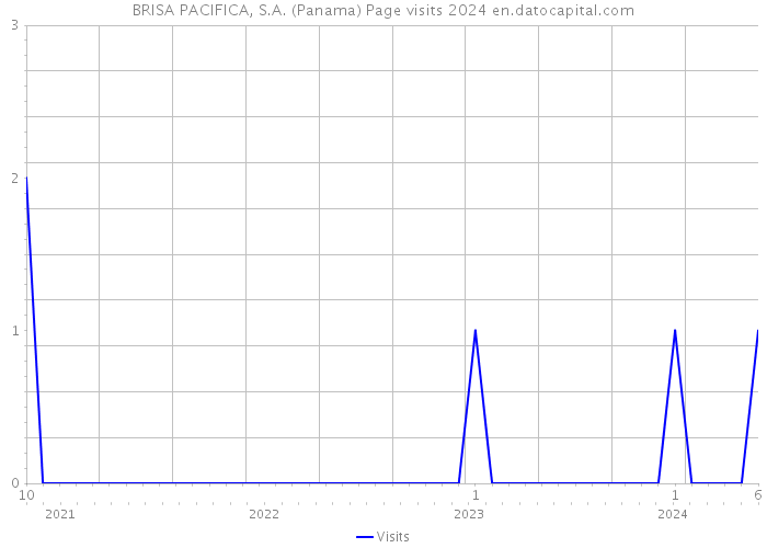 BRISA PACIFICA, S.A. (Panama) Page visits 2024 
