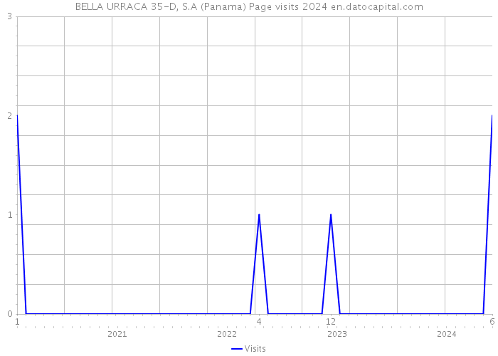 BELLA URRACA 35-D, S.A (Panama) Page visits 2024 
