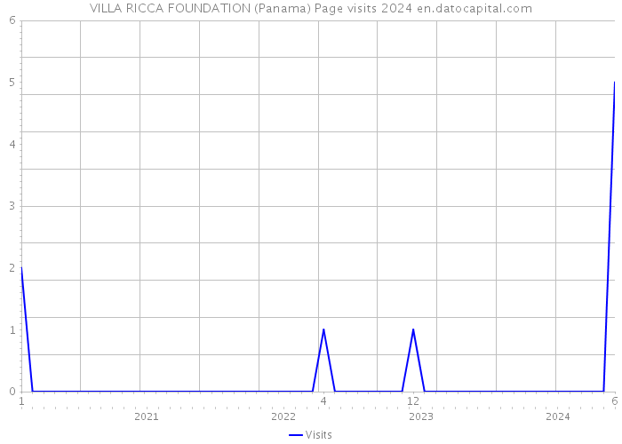 VILLA RICCA FOUNDATION (Panama) Page visits 2024 