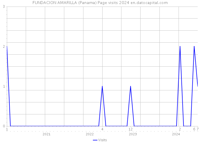 FUNDACION AMARILLA (Panama) Page visits 2024 