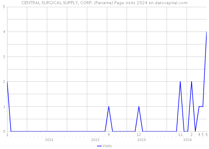 CENTRAL SURGICAL SUPPLY, CORP. (Panama) Page visits 2024 