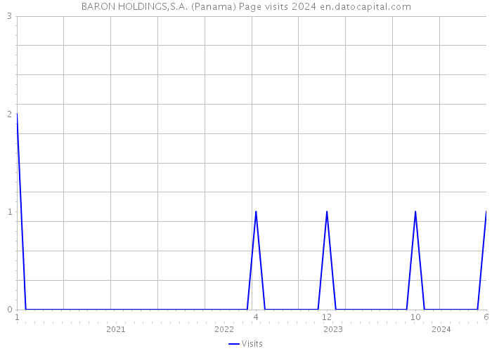 BARON HOLDINGS,S.A. (Panama) Page visits 2024 