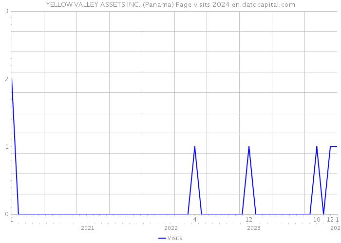 YELLOW VALLEY ASSETS INC. (Panama) Page visits 2024 