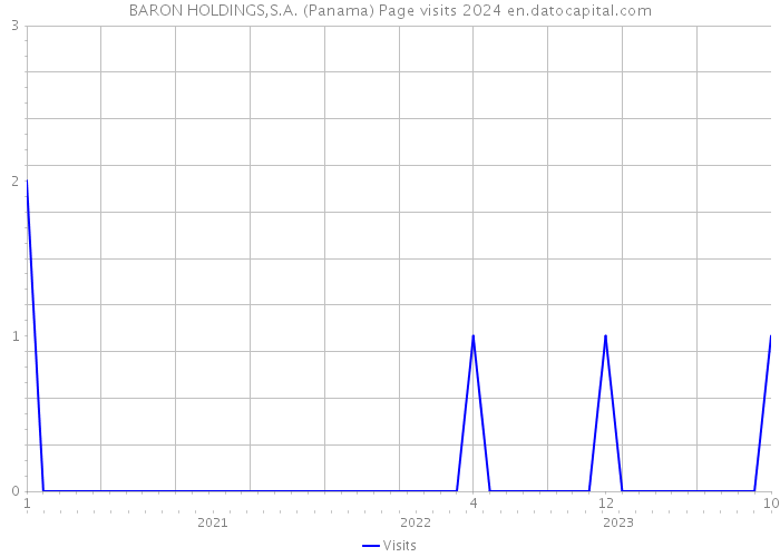 BARON HOLDINGS,S.A. (Panama) Page visits 2024 