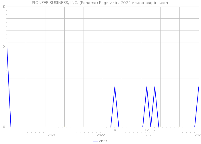 PIONEER BUSINESS, INC. (Panama) Page visits 2024 