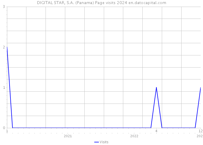 DIGITAL STAR, S.A. (Panama) Page visits 2024 