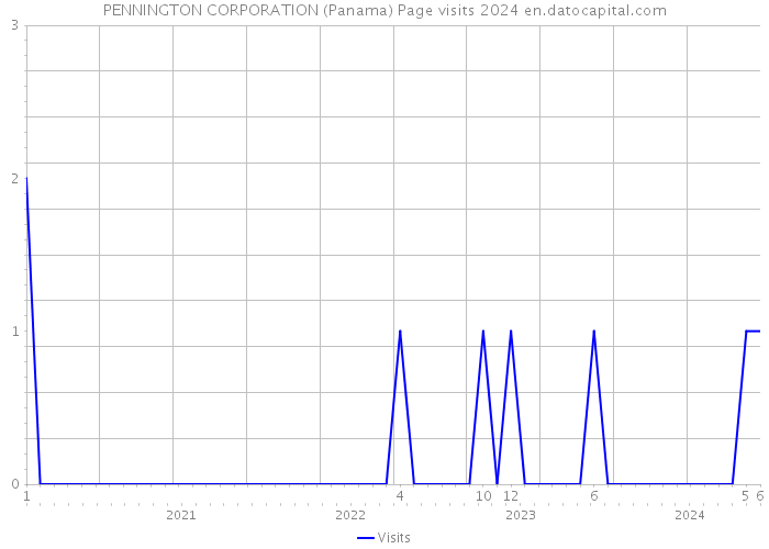 PENNINGTON CORPORATION (Panama) Page visits 2024 