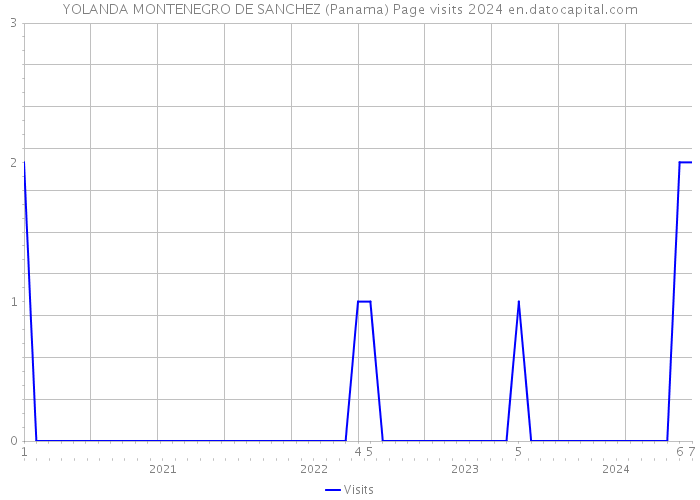 YOLANDA MONTENEGRO DE SANCHEZ (Panama) Page visits 2024 