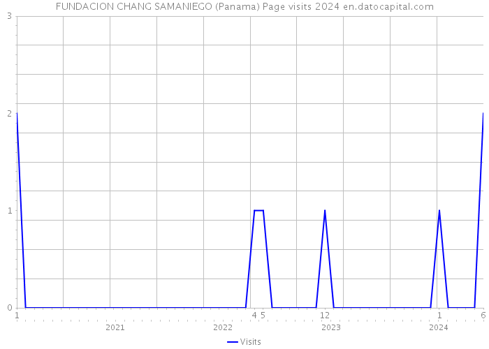 FUNDACION CHANG SAMANIEGO (Panama) Page visits 2024 
