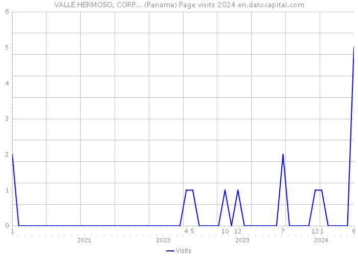 VALLE HERMOSO, CORP... (Panama) Page visits 2024 