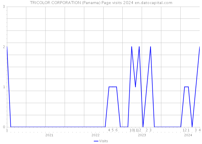 TRICOLOR CORPORATION (Panama) Page visits 2024 