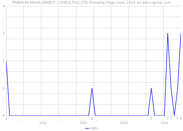 PREMIUM MANAGEMENT CONSULTING LTD (Panama) Page visits 2024 