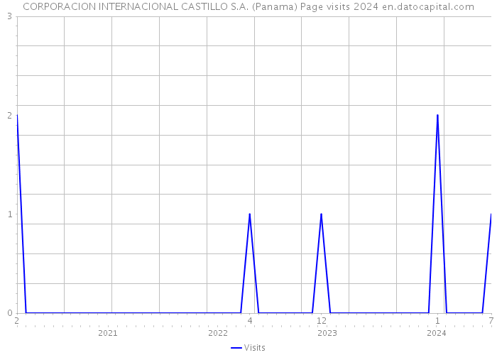CORPORACION INTERNACIONAL CASTILLO S.A. (Panama) Page visits 2024 