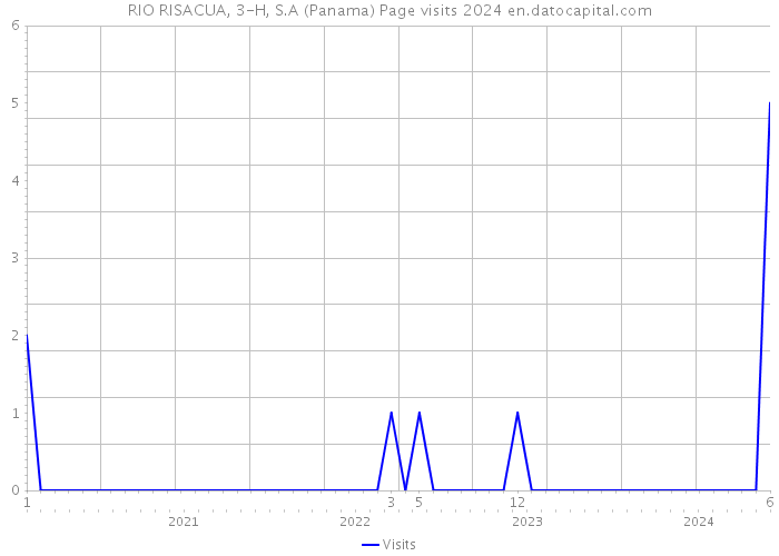 RIO RISACUA, 3-H, S.A (Panama) Page visits 2024 