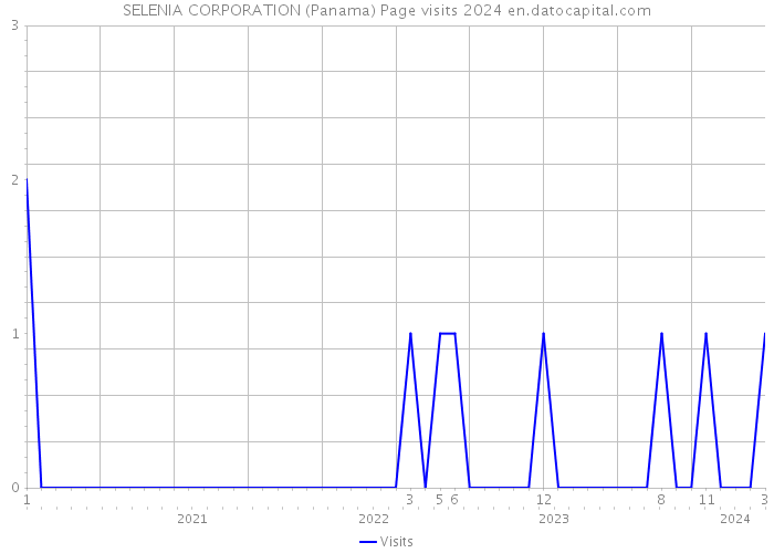 SELENIA CORPORATION (Panama) Page visits 2024 