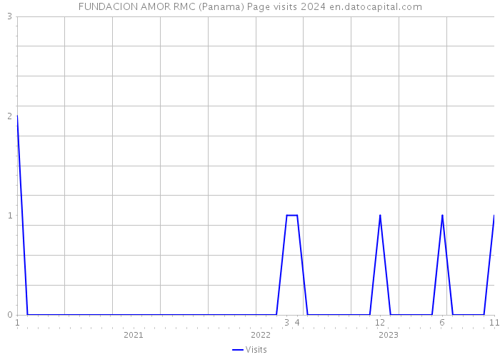 FUNDACION AMOR RMC (Panama) Page visits 2024 