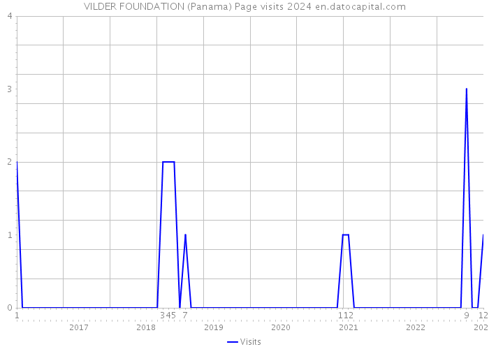 VILDER FOUNDATION (Panama) Page visits 2024 