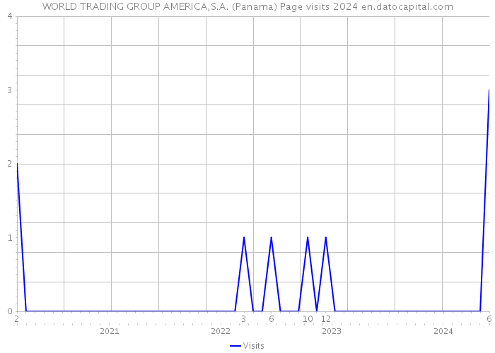 WORLD TRADING GROUP AMERICA,S.A. (Panama) Page visits 2024 