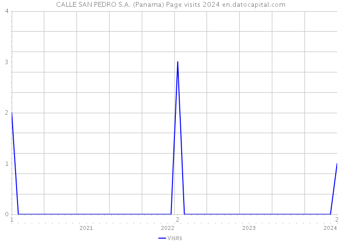 CALLE SAN PEDRO S.A. (Panama) Page visits 2024 
