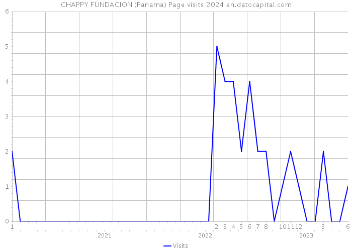 CHAPPY FUNDACION (Panama) Page visits 2024 