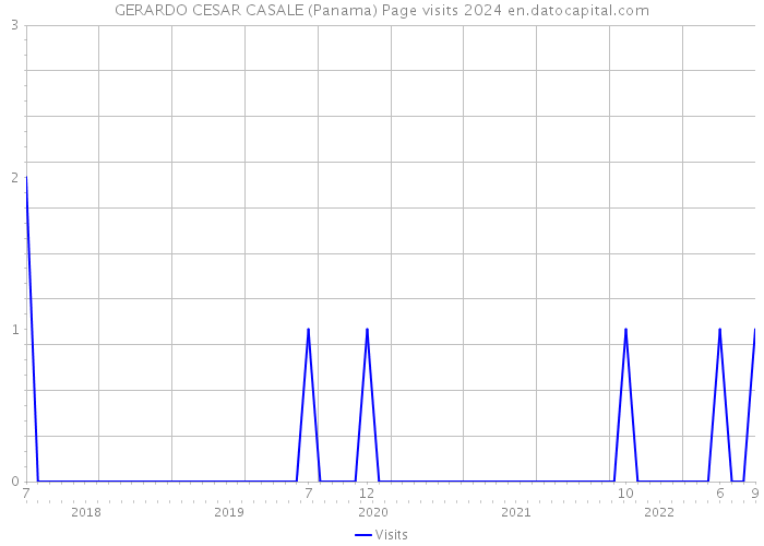 GERARDO CESAR CASALE (Panama) Page visits 2024 