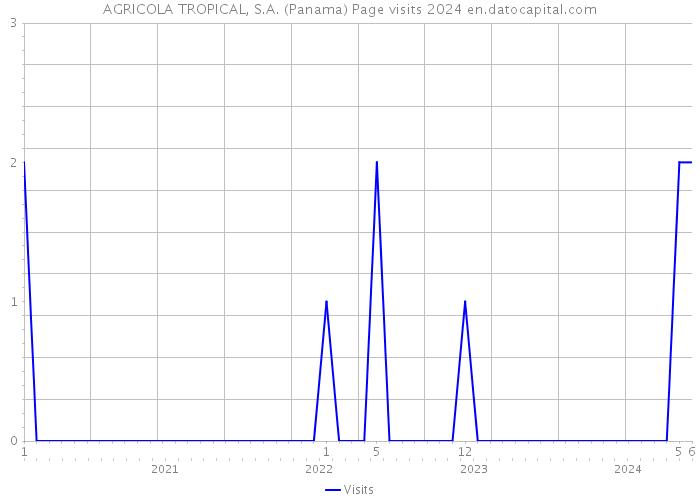 AGRICOLA TROPICAL, S.A. (Panama) Page visits 2024 