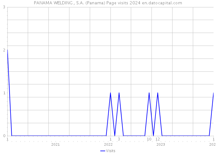 PANAMA WELDING , S.A. (Panama) Page visits 2024 