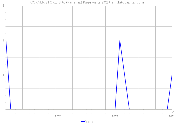 CORNER STORE, S.A. (Panama) Page visits 2024 