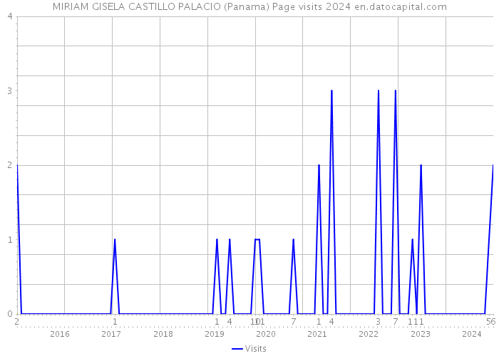 MIRIAM GISELA CASTILLO PALACIO (Panama) Page visits 2024 