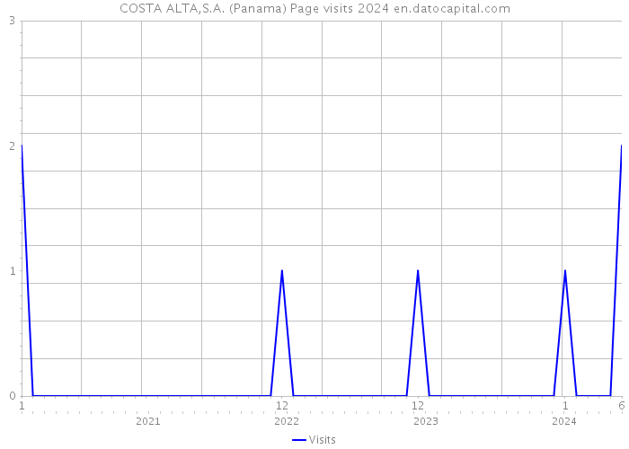 COSTA ALTA,S.A. (Panama) Page visits 2024 