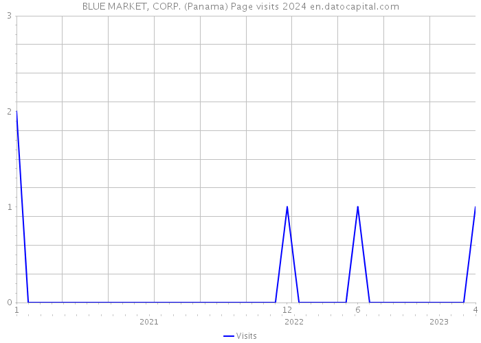 BLUE MARKET, CORP. (Panama) Page visits 2024 
