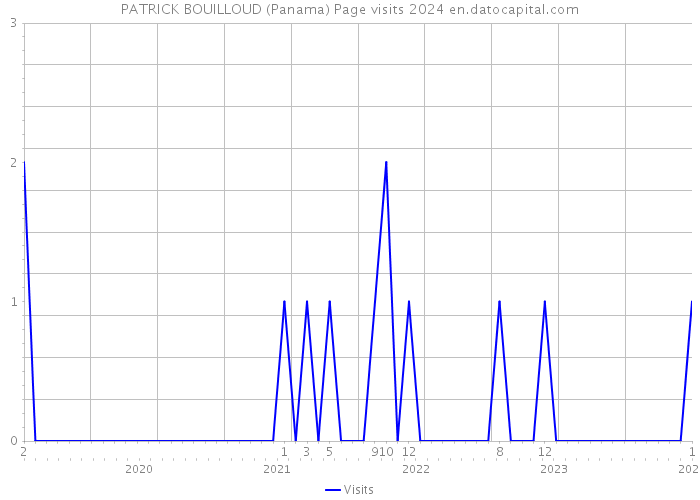 PATRICK BOUILLOUD (Panama) Page visits 2024 