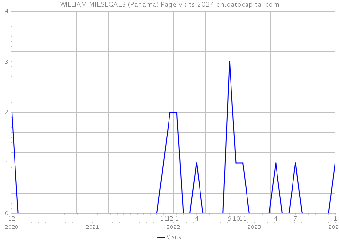WILLIAM MIESEGAES (Panama) Page visits 2024 