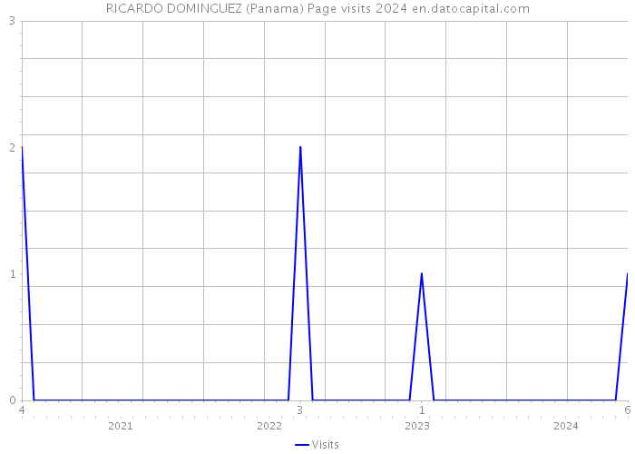 RICARDO DOMINGUEZ (Panama) Page visits 2024 