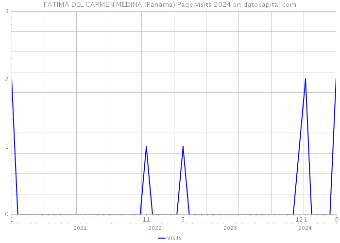 FATIMA DEL CARMEN MEDINA (Panama) Page visits 2024 