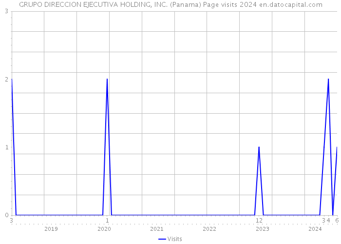 GRUPO DIRECCION EJECUTIVA HOLDING, INC. (Panama) Page visits 2024 