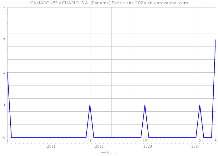 CAMARONES ACUARIO, S.A. (Panama) Page visits 2024 