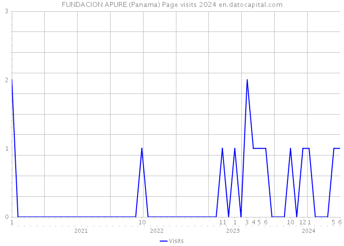FUNDACION APURE (Panama) Page visits 2024 
