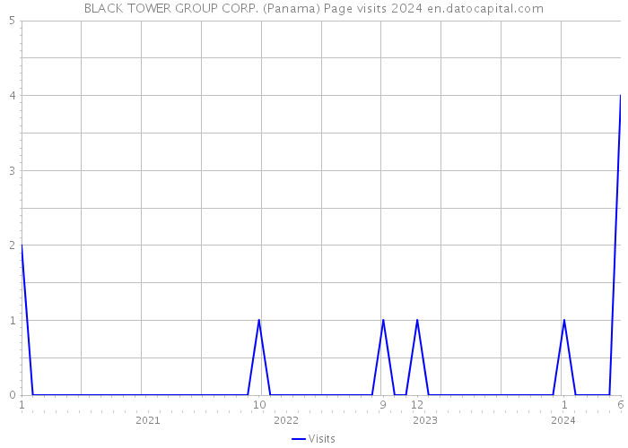 BLACK TOWER GROUP CORP. (Panama) Page visits 2024 