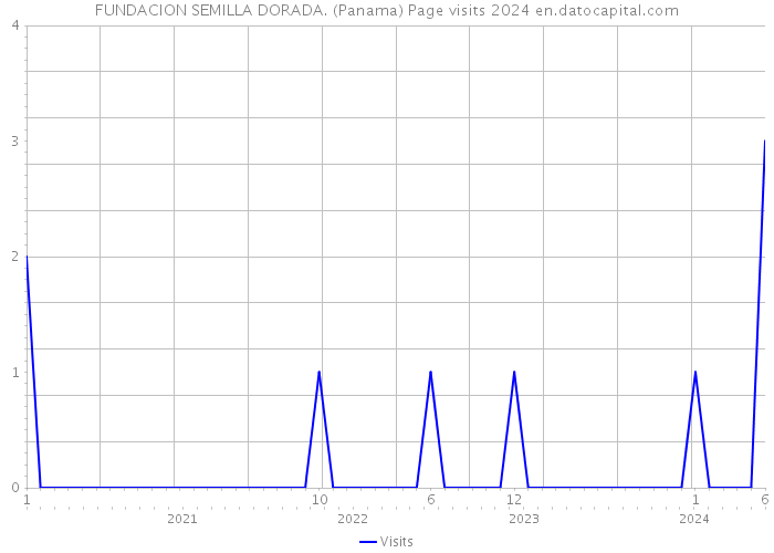 FUNDACION SEMILLA DORADA. (Panama) Page visits 2024 