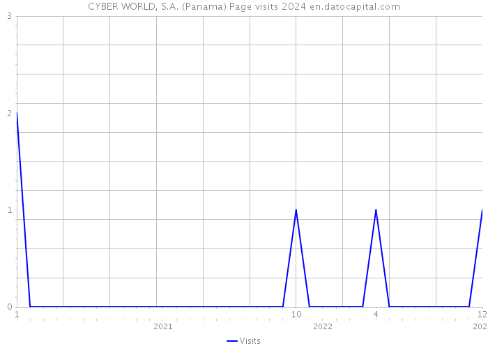 CYBER WORLD, S.A. (Panama) Page visits 2024 