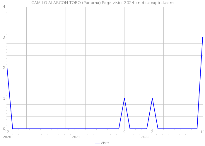 CAMILO ALARCON TORO (Panama) Page visits 2024 