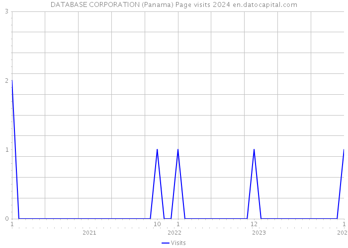 DATABASE CORPORATION (Panama) Page visits 2024 